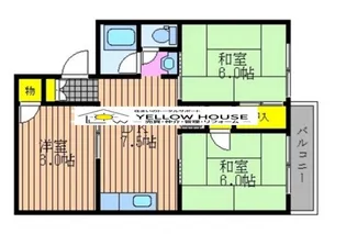 ガーデンハイツ湊【3階】の間取り