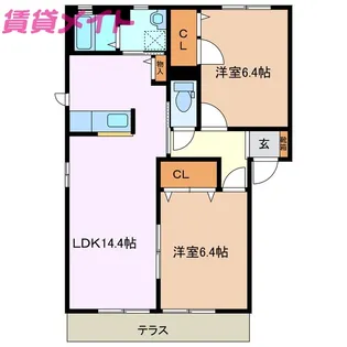 Espace C【1階】の間取り