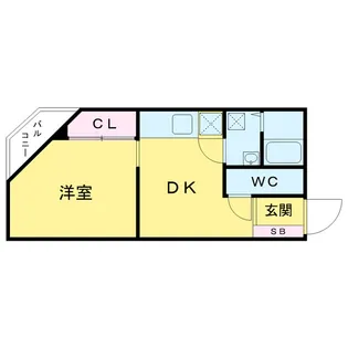 板倉マンション【4階】の間取り