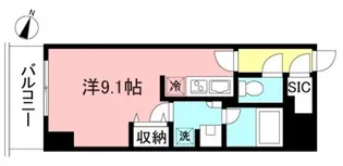 プライムメゾン初台【13階】の間取り