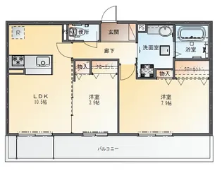 アルバA棟【2階】の間取り