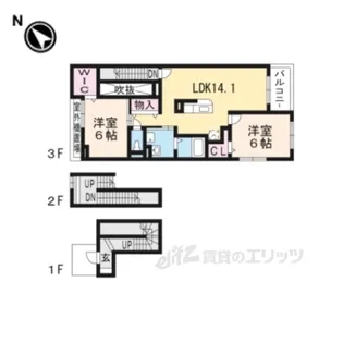 lesamies【3階】の間取り