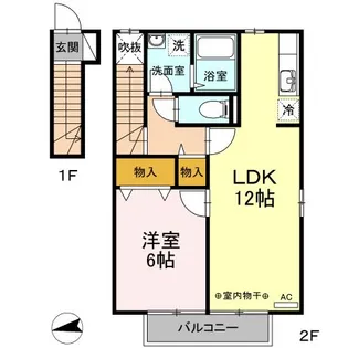フルール【2階】の間取り