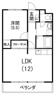 マンション歩【2階】の間取り
