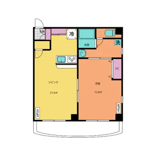 リバトン東大井【3階】の間取り