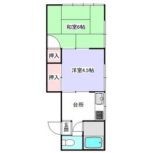 ハッピーハイム【2階】の間取り