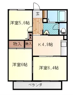 ディアス大豆島【1階】の間取り