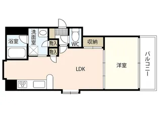 GLUCK西十日市【3階】の間取り