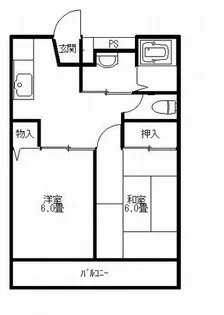 ツインステージN棟【2階】の間取り