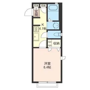 エスポワール東野【1階】の間取り