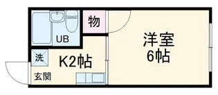 シティハイム中田A【1階】の間取り