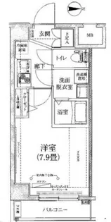 ティモーネ深川リーヴァ【4階】の間取り