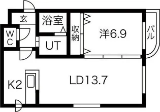 ジェンティーレ本郷【3階】の間取り