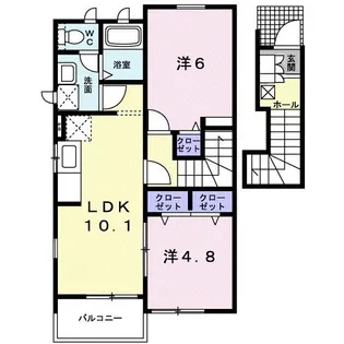 コータ・コート B【2階】の間取り
