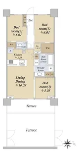 シティテラス杉並方南町サウスの間取り