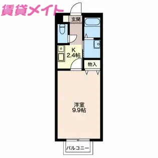 モンターニュ高岡【2階】の間取り