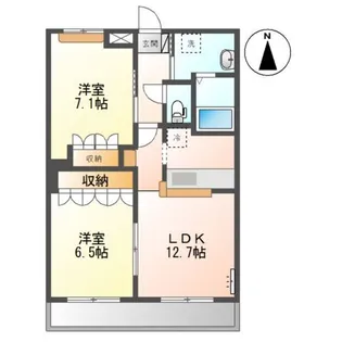 ロイヤルレジデンス【2階】の間取り