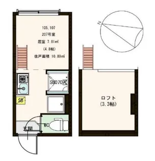 ヴィスタグランデ南阿佐ヶ谷【2階】の間取り