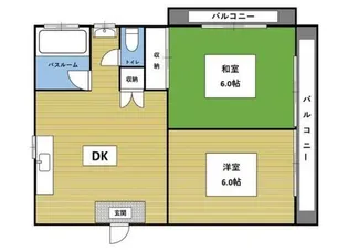 ブラザー横山【5階】の間取り