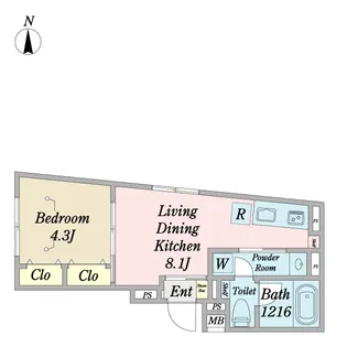 クリオ ラモード吉祥寺【1階】の間取り