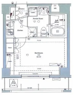 AXAS四谷3丁目【4階】の間取り