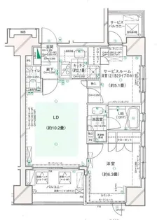 クローバー亀戸【9階】の間取り