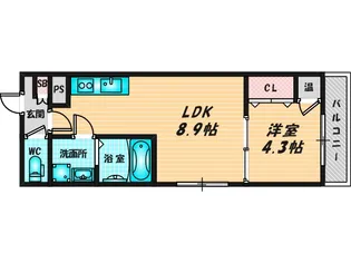 GRANDIR衣摺【3階】の間取り