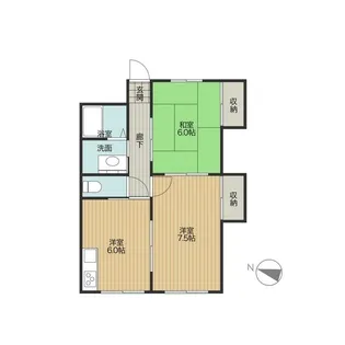 フローレンス八坂【1階】の間取り