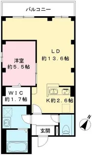 オンドワ ミュゾン M 東麻布【3階】の間取り