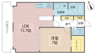 エル・ブラン【6階】の間取り
