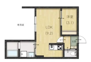 Lien翠町【1階】の間取り