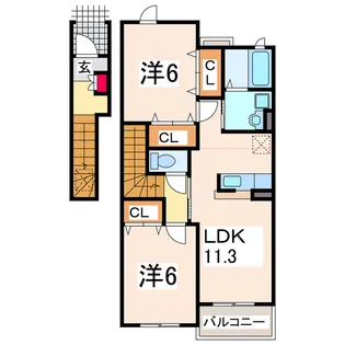 Libra houseII【2階】の間取り