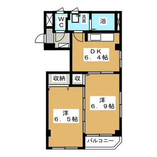 アートビルズ六番館【1階】の間取り