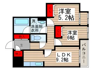 サンメルシ-我孫子【5階】の間取り
