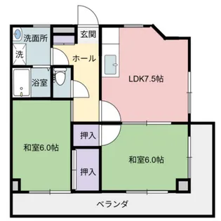 プログレス南観音【2階】の間取り