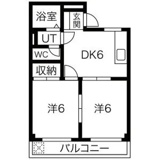 シンコーハイツ【2階】の間取り