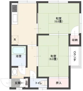 コーポ殿山【3階】の間取り