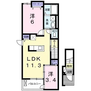 メゾン ド ソレイユ【2階】の間取り