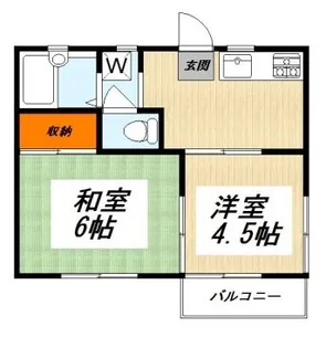 ヴィラ浜田山【1階】の間取り