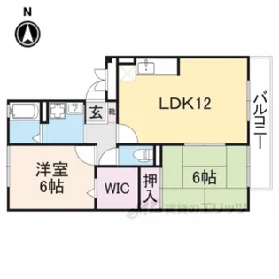クレセール橿原【2階】の間取り