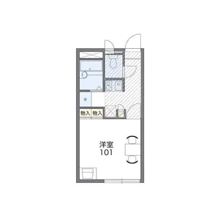 レオパレスプランドール【1階】の間取り