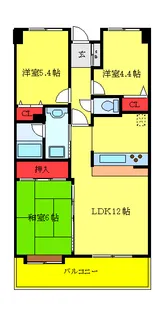 ライオンズシティ赤羽【11階】の間取り