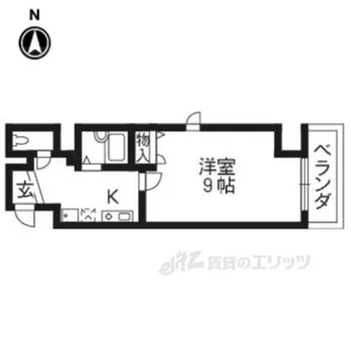 Evans祇園【5階】の間取り