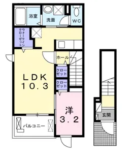 パストラル【2階】の間取り