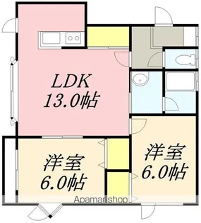 ミアカーザ日吉【1階】の間取り
