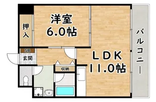 パルクメゾン千舟公園【8階】の間取り