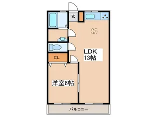 サンコート桂台ハイツII【2階】の間取り