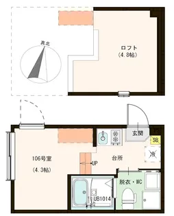 ハーモニーテラス青井XI【1階】の間取り