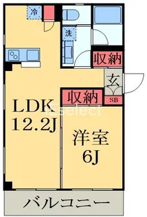 ローズレジデンス本千葉ステイションフロント【6階】の間取り