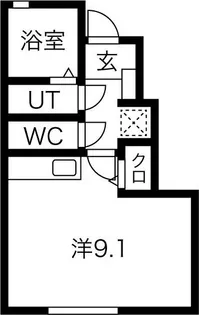 エストポミエ A棟【1階】の間取り
